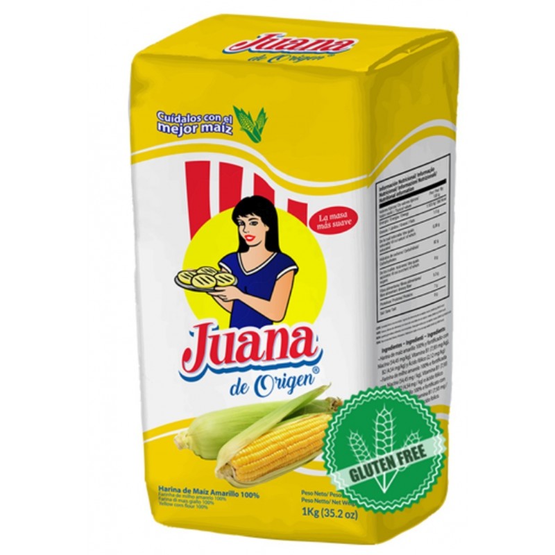 JUANA Arepas yellow corn flour gluten free