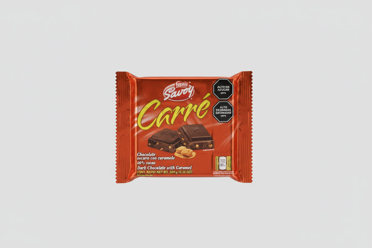 Savoy Carré 40 % venezuelan cacao 100g dark caramel flavour