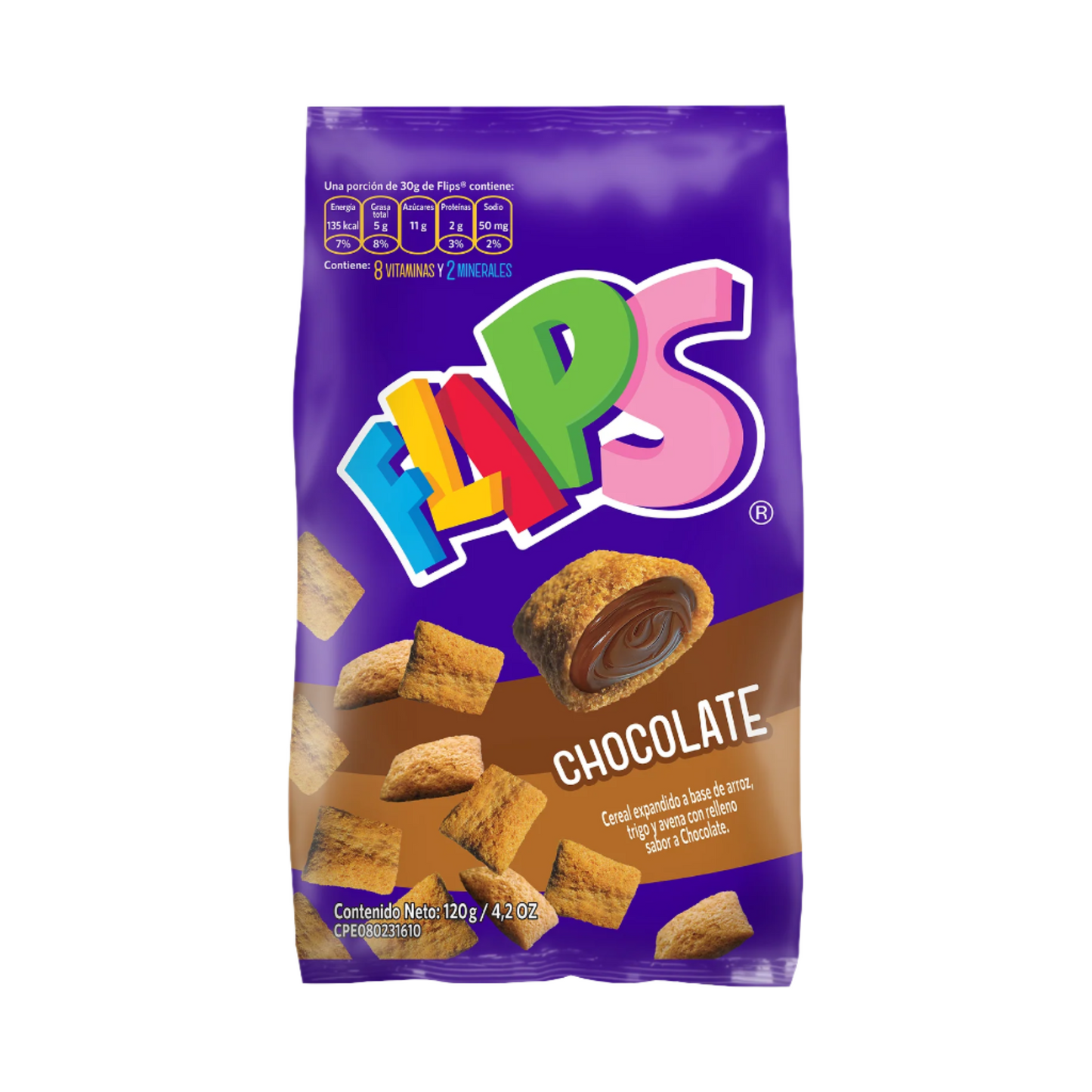 Flips de chocolate 120G